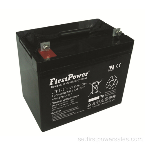 Reserv Deep Cycle Battery 12V60AH Vindkraft Batteri